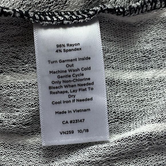 T by Talbots Chevron Stretch V-Neck Side Pocket Dress Women's Size Medium - Picture 6 of 8